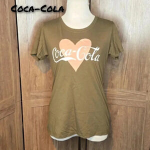 Coca cola military green women shirt Large